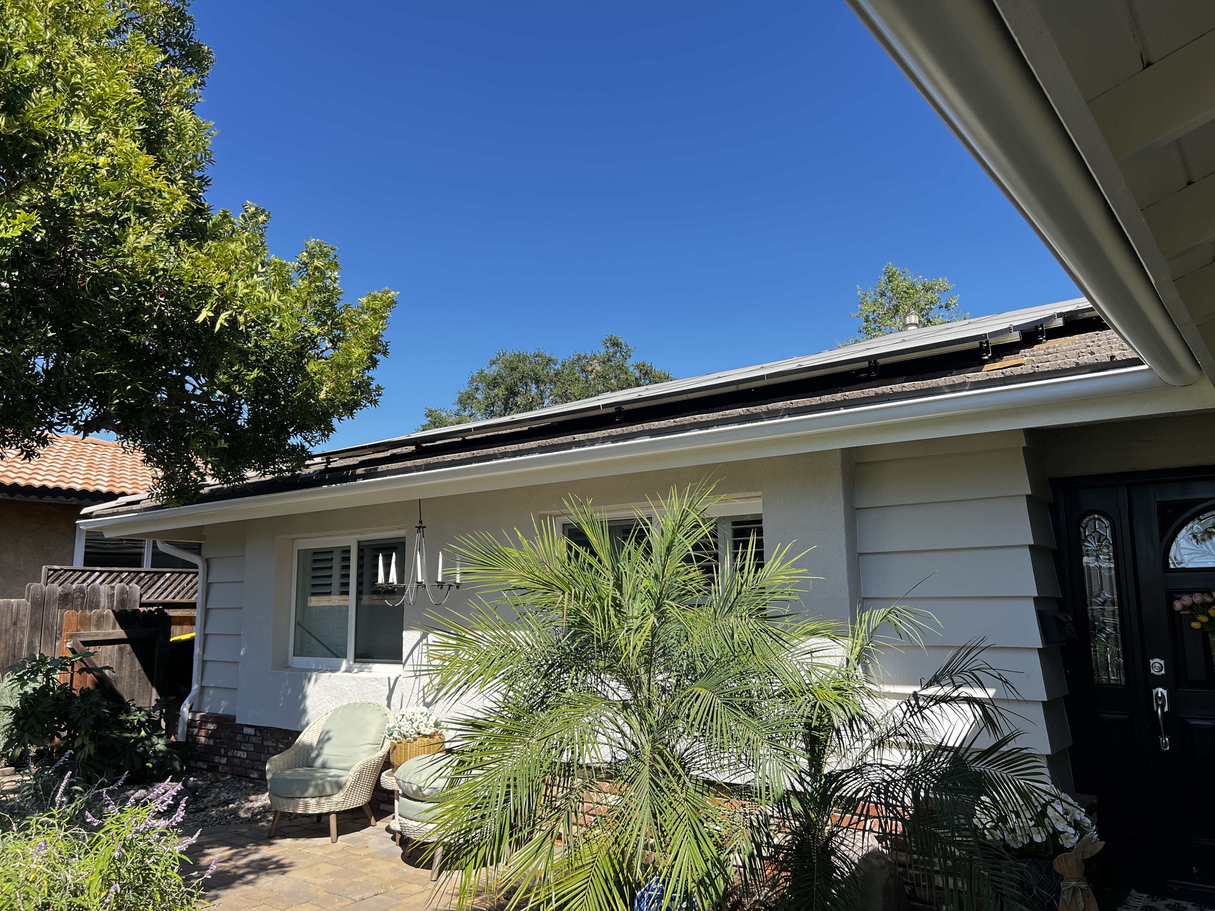Rain gutter installation project