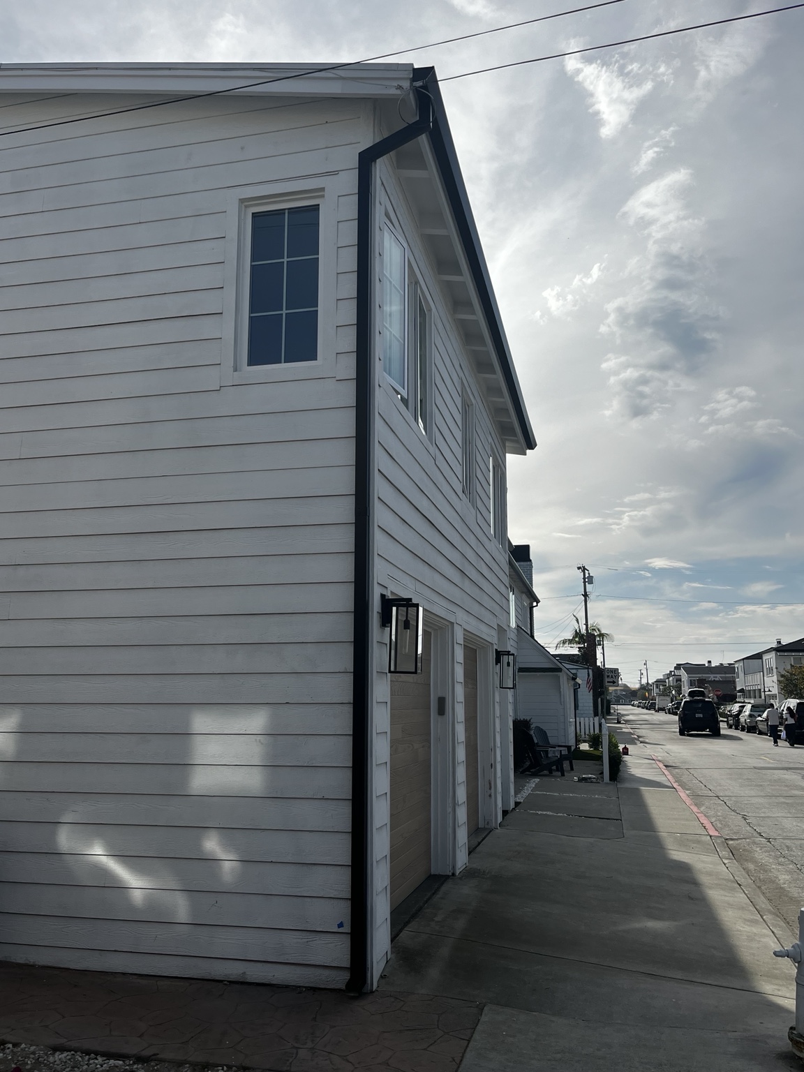Rain gutter installation project