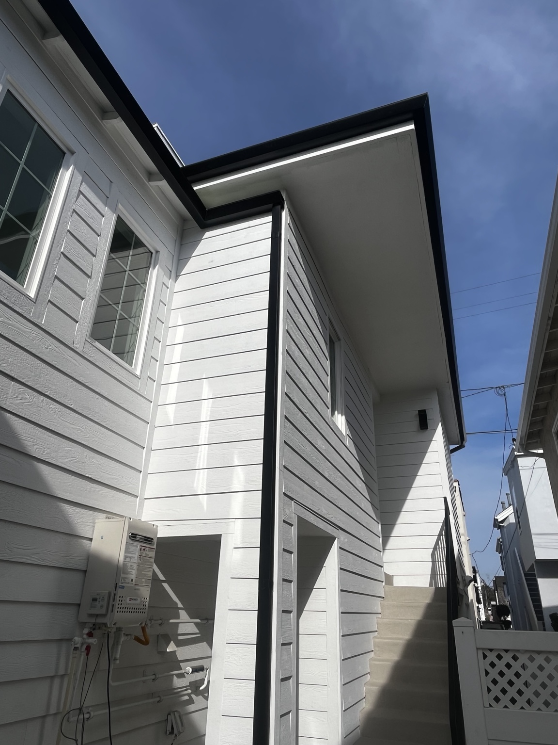Rain gutter installation project