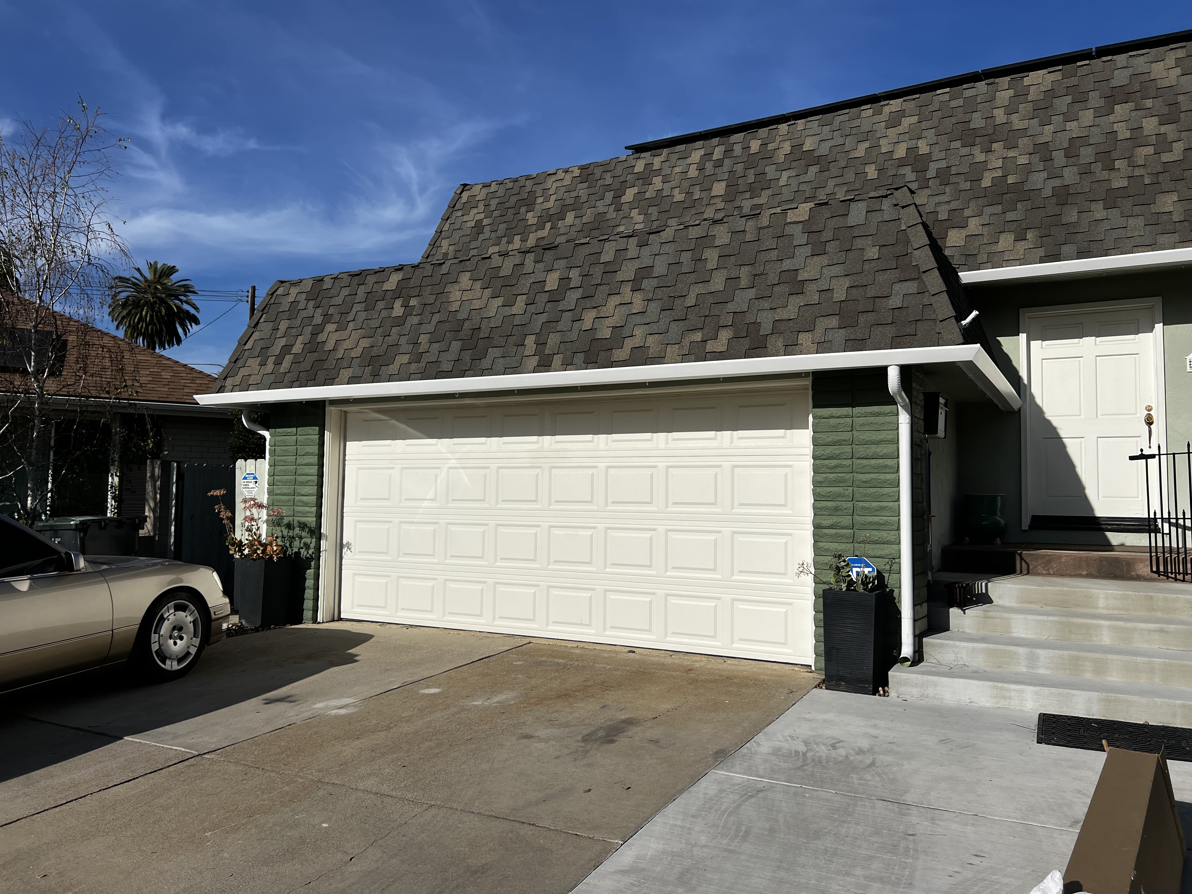 Rain gutter installation project