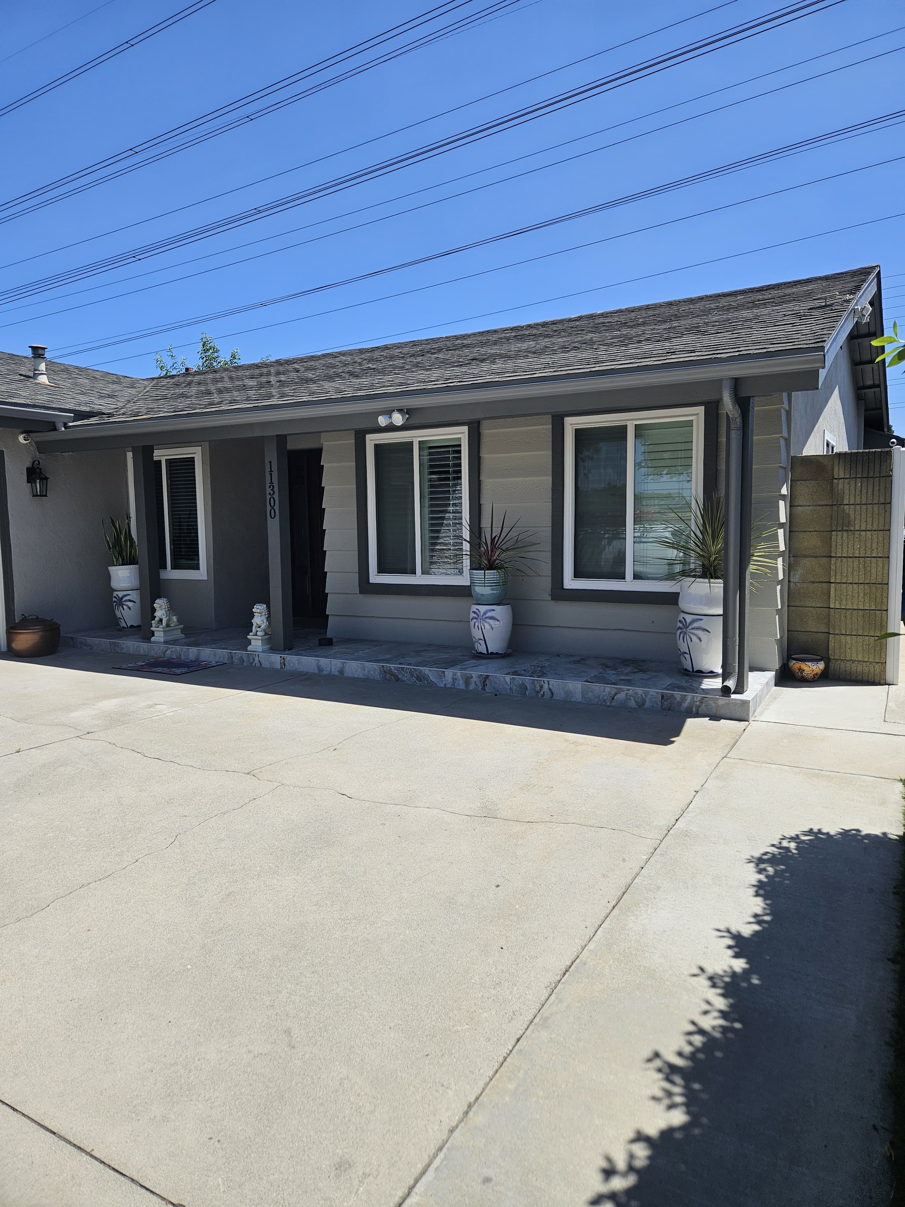 Rain gutter installation project