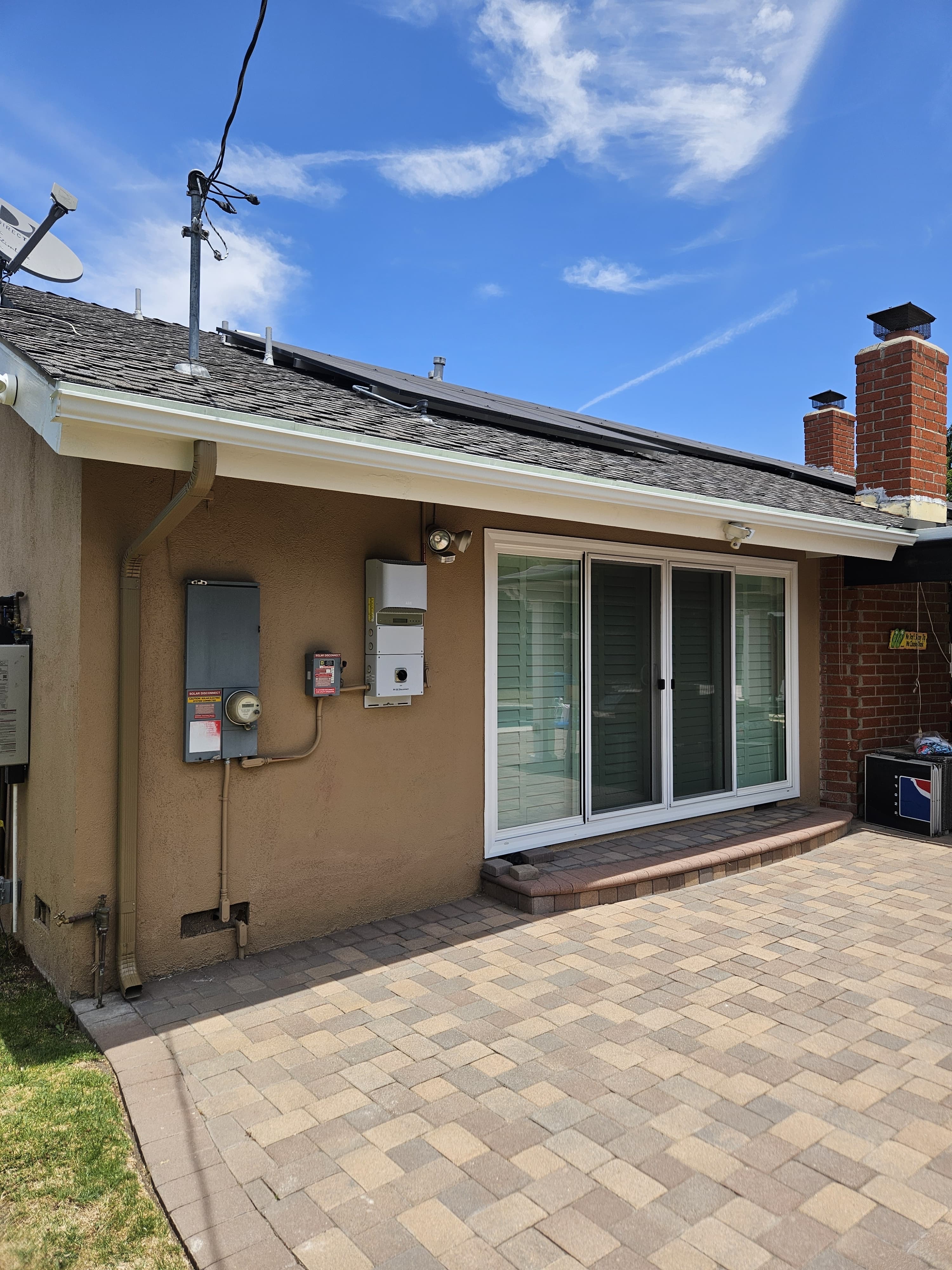 Rain gutter installation project